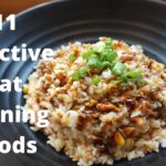 Cooked whole grain rice for healthy weight loss diets