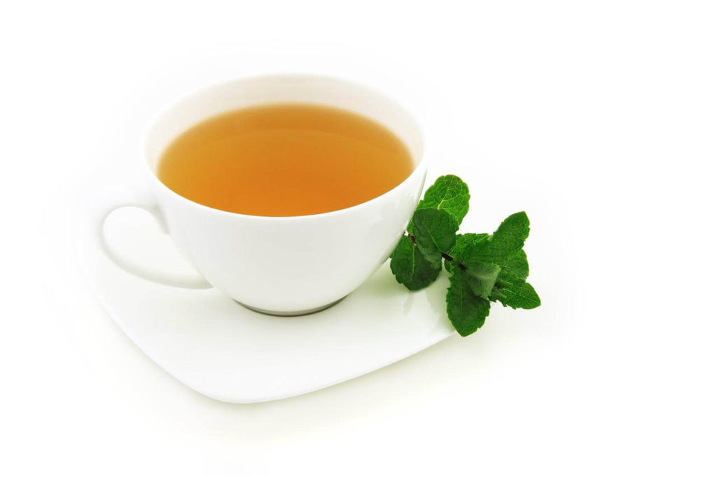 Fresh mint leaves drink healthy herb
