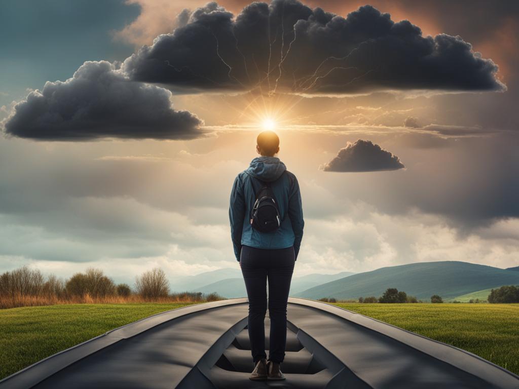 A person experiencing migraines