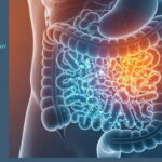 3D illustration of human gut microbiome showing signs of imbalance – featured image for Healthtokk article on signs of an unhealthy gut