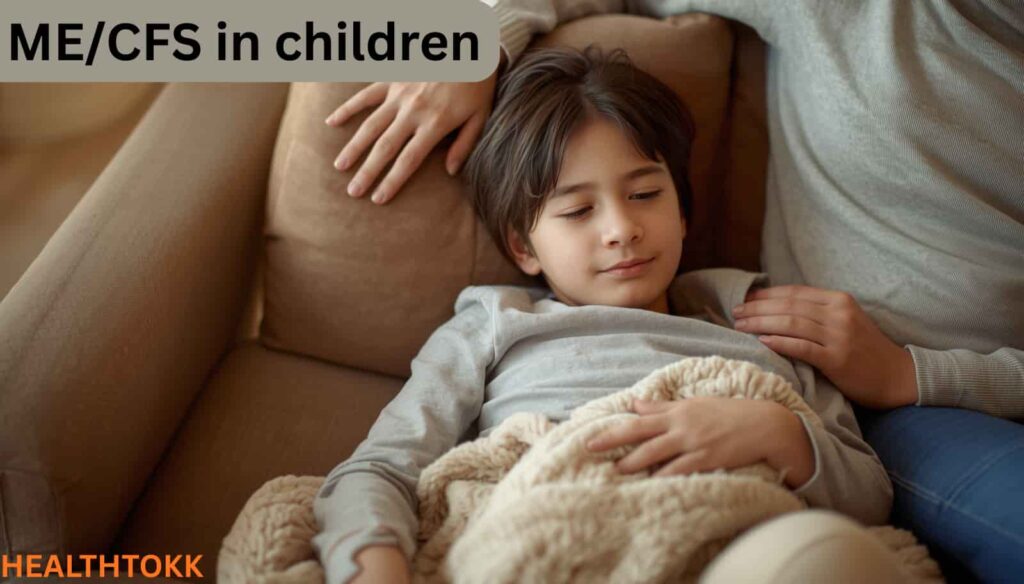 Parent supporting tired teenager with ME/CFS at home — Healthtokk guide to ME/CFS in children and adolescents